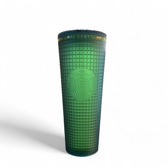 Starbucks 2022 Mt. Dew Green and Blue Glowing Disco 24oz tumbler cold cup - Picture 2 of 5